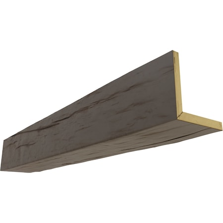 2-Sided (L-beam) Riverwood Endurathane Faux Wood Ceiling Beam, NaturaL Honey Dew, 12W X 12H X 8'L